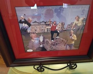Jack Nicklaus  signed picture. JSA cert.  350.00