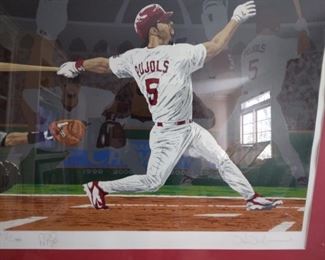 Albert Pujols serigraph “Power  with Purpose” by Rick Rush  2200.00