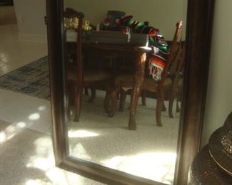 Large bevelled mirror