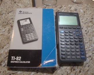 Texas Instruments calculator, TI-82 w book