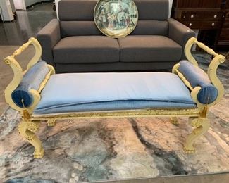 Antique French Carved Chaise Lounge Bench Orlando Estate Auction