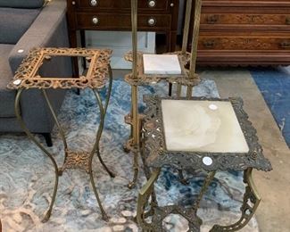Vintage ornate brass tables Orlando Estate Auction
