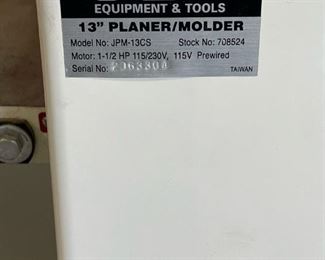 JET JPM-13CS, 13-Inch Planer/Molder