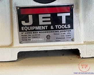 JET JJ-6CSX 6-Inch 1-HP Jointer