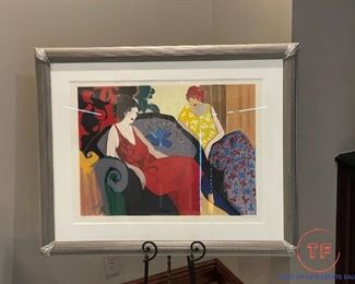 Signed Limited Edition Serigraph "Pretty Woman" by ITZCHAK TARKAY