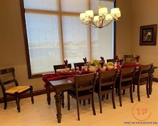 POTTERY BARN Dining Room Table and Chair Set