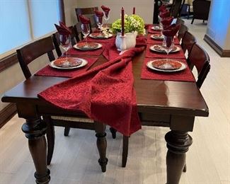 POTTERY BARN Dining Room Table and Chair Set