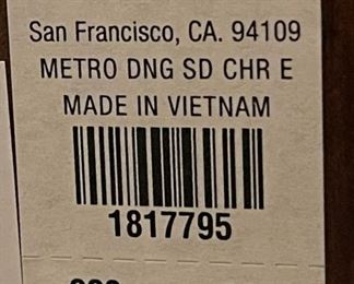 POTTERY BARN Dining Room Table and Chair Set