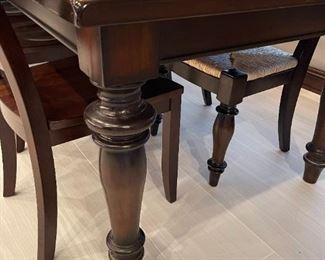 POTTERY BARN Dining Room Table and Chair Set