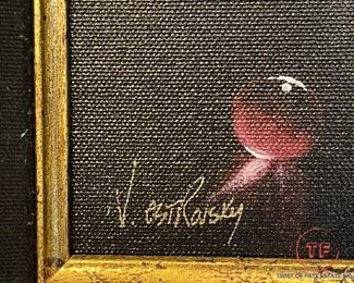 Signed Limited Edition Framed Giclee "Hidden Pleasure" by VICTOR OSTROVSKY