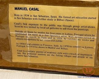 Original Oil on Canvas by MANUEL CASAL