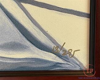 Signed Limited Edition Framed Giclee "Chez Bella" by VICTOR OSTROVSKY