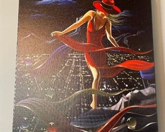 Signed Limited Edition Giclee "Walking the Edge" by VICTOR OSTROVSKY