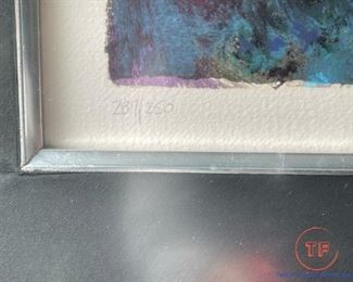 Signed Limited Edition Serigraph "The Violinist" by BARBARA WOOD