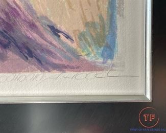 Signed Limited Edition Serigraph "The Violinist" by BARBARA WOOD