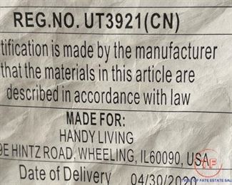 Jecha Silver Multi-floral Linen Highbacked Tapered Wingback Chair by Handy Living