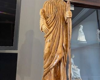 Olive Wood Joseph Hand Carved Statue