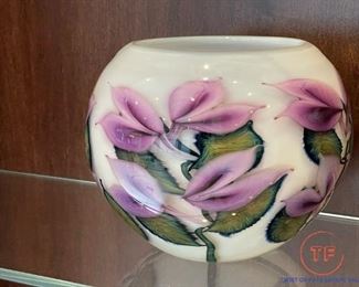 LOTTON Art Glass Vase signed by DAVID LOTTON 2000