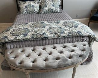 Half Moon Tufted Bench