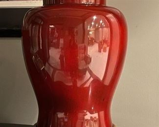 THEODORE ALEXANDER Wood Turned Ginger Vase