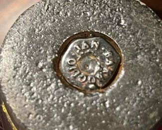 JAN BARBOGLIO Metal Cross Candle Holder / Stand