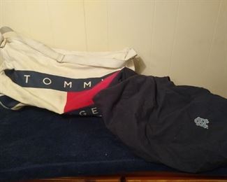 Tommy Hilfiger bag and Tarheels pullover 