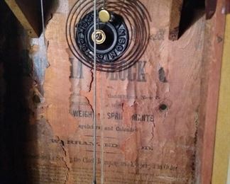 Ansonia OG weight clock 