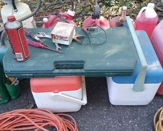Coolers/ extension cords and more 