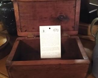 Wooden box from Sears building 