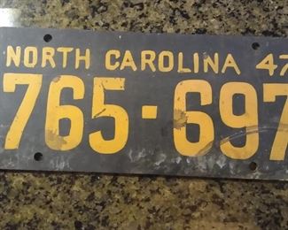 Masonite NC plate from the movie "KILLERS THREE"