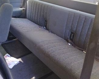 Back seat hardly used