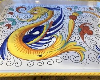 Hand-painted tray