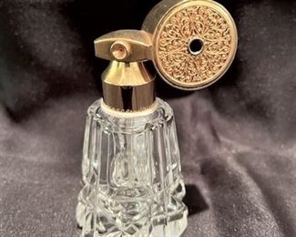 Vintage diamond facet Marcel Franck perfume bottle