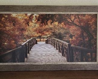 Bridge In Fall Print