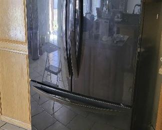 LG 3 Door French Refrigerator Black