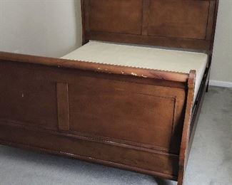 Wooden Sleigh Bed