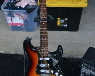 Like new Fender Guitar - still has original "plastic" to cover the base, never removed, used a few times.