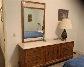 vintage dresser with mirror