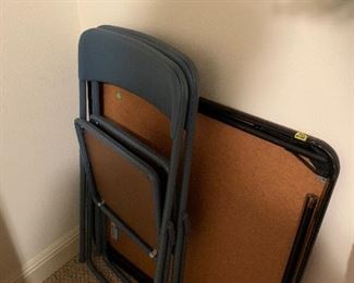 card table and chairs