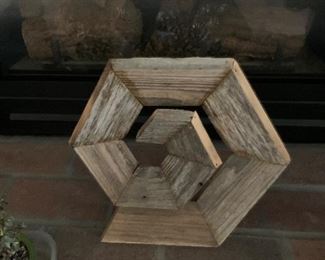 wood mediation sculpture