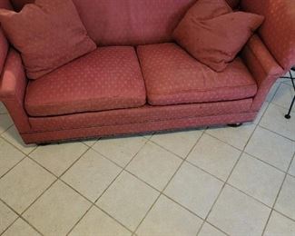  Vintage Knoll style sofa with mechanical arms. By Baker