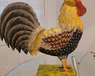 Hollow Tin Rooster