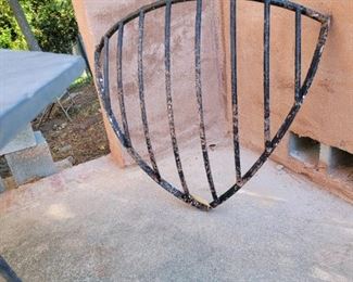 Antique Iron Corner Hay Rack for a Horse Stall England 1880s. 