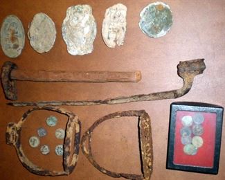 Artifacts dug on the property