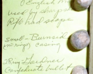 mini balls dug on property