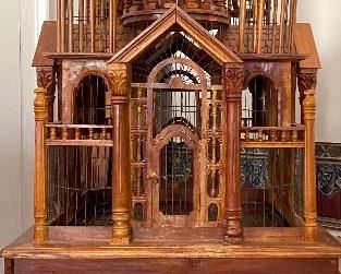 Beautiful one of a kind vintage tabletop birdhouse 