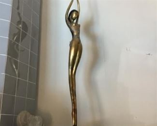 GREEK WOMEN (pair) 6 1/2 feet tall. Purchased by seller at the Metropolitan Museum of Art in New York. Purchase for $3,800.00 for pair or call 256-504-7837 to place a bid.