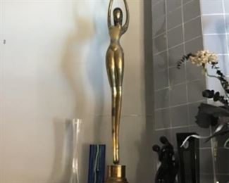 GREEK WOMEN (pair) 6 1/2 feet tall. Purchased by seller at the Metropolitan Museum of Art in New York. Purchase for $3,800.00 for pair or call 256-504-7837 to place a bid.