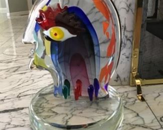 Murano Lead Crystal, artist signed. Made in largest factory in Murano, Italy. Purchased by seller on a visit to the Island of Murano, Italy. $4,200.00 call 256-504-7837 to purchase or bid.
