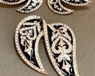 Butler Brooch Clip Earrings